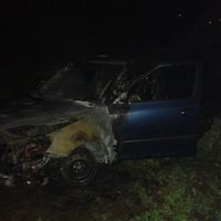 zásah SDH Smolotely při požáru automobilu 31.3.2014