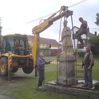restaurování sochy Sv. Jana Nepomuckého