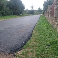 nové asfaltové povrchy na cestách na Bohostice a k ČOV