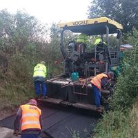 nové asfaltové povrchy na cestách na Bohostice a k ČOV