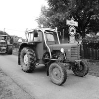 Traktoriáda 10.10.2015 černobílé foto 