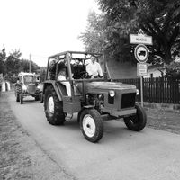Traktoriáda 10.10.2015 černobílé foto 