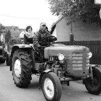 Traktoriáda 10.10.2015 černobílé foto 