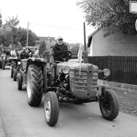 Traktoriáda 10.10.2015 černobílé foto 