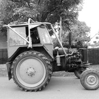 Traktoriáda 10.10.2015 černobílé foto 