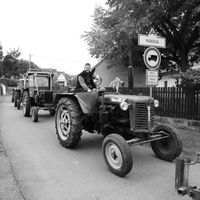 Traktoriáda 10.10.2015 černobílé foto 