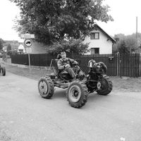 Traktoriáda 10.10.2015 černobílé foto 