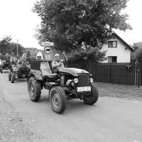 Traktoriáda 10.10.2015 černobílé foto 