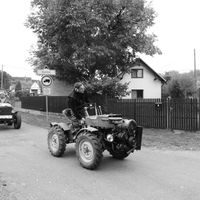 Traktoriáda 10.10.2015 černobílé foto 