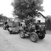 Traktoriáda 10.10.2015 černobílé foto 
