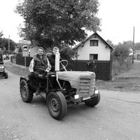 Traktoriáda 10.10.2015 černobílé foto 
